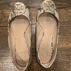 Tory Burch Snakeskin Flats